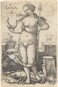 Luna by Sebald Beham
