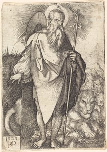 Saint Jerome Standing by Sebald Beham