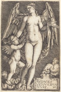 Venus and Cupid by Sebald Beham
