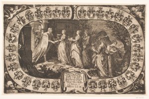The Five Wise Virgins. Memorial Sheet on the Occasion of the Death of Miss Anne Rosenkrantz by Sebastian Lehlin