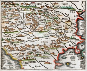 Eastern Europe and Balkans 1575 by Sebastian Munster