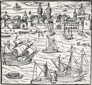 German port by Sebastian Munster