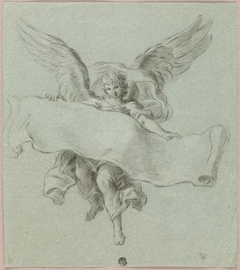 Angel with Scroll by Sebastiano Conca