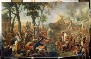 Moses Drawing Water from the Rock by Sebastiano Ricci