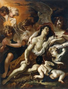 Saint Mary Magdalen surrounded by angels