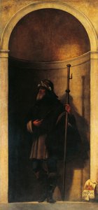 St Sinibald, decoration from organ door by Sebastiano del (c.1485 1547) Piombo