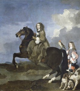 Christina of Sweden on Horseback by Sébastien Bourdon