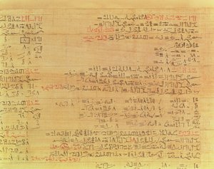 Detail of the Rhind Mathematical Papyrus