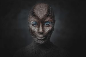 Earthy Figure Blue Gaze by See Plus