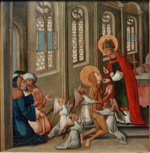 Last Communion of Mary Magdalene by Seeschwäbischer Meister