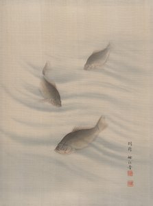 Fishes Swimming by Seki Shuko