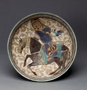 Bowl with Prince on Horseback from Iran by Seljuq Dynasty Seljuq Dynasty