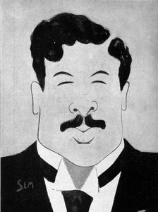 Cartoon by the Dramatic Author Maurice Donnay by Sem