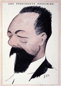 Portrait of Paul Doumer, French statesman, by Sem
