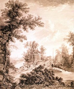 View of the Connetable Obelisk in Gatchina (engraved by Ivan Dmitrievich Telegin)