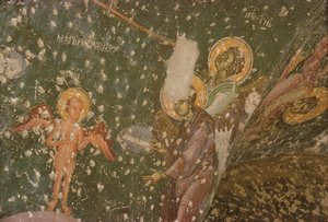 Angels from the Last Judgement (detail) by Serbian School