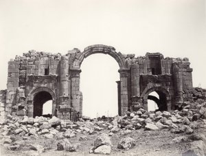 Hadrianic arch at Jerash, 1867 by Sergeant Henry Phillips