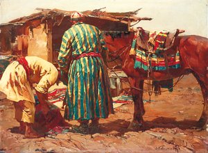The Sartes, Turkestan by Sergei Kolesnikoff
