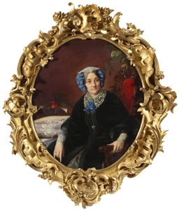 Portrait of Princess Isabella Adamovna Gagarina, nee Countess Walewska by Sergei Konstantinovich Zaryanko