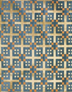 Olovyanishnikov Manufactory Half-Silk Satin, Early 20th Century by Sergei Vashkov