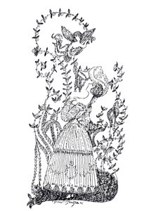 Illustration to essay The Blue Rose by S. Makovsky, 1907 by Sergei Yurievich Sudeykin