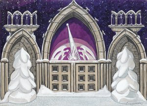 Stage Design for the Ballet The Nutcracker by P. Tchaikovsky by Sergei Yurievich Sudeykin