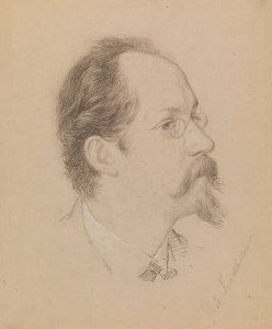 Artist Berndt Lindholm by Severin Falkman