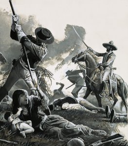 In 1858, two troops of Mexican cavalry attacked the Apaches