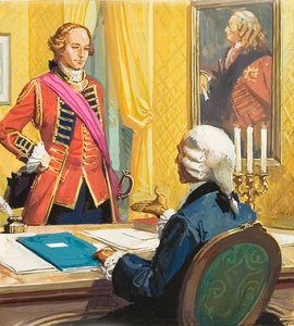 James Wolfe Being Appointed by the British Prime Minister, William Pitt by Severino Baraldi