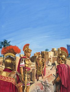 Romans Admiring Remnants of the Golden Age of Babylon by Severino Baraldi