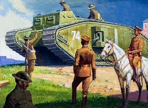 Tank on the Western Front by Severino Baraldi