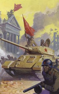 The Russian Assault on Berlin at the End of World War II by Severino Baraldi