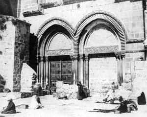 Entrance to the Church of the Holy Sepulchre
