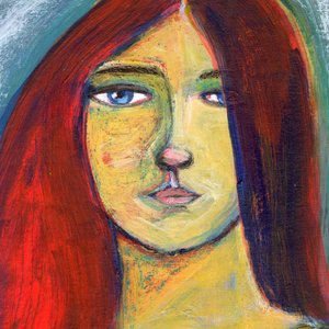 Serene Red-Haired Woman by Sharyn Bursic