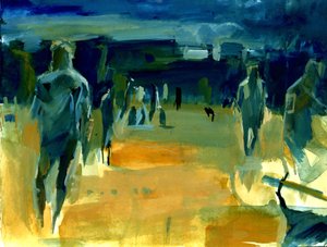 Figures in the Park, 2024 by Shaun Carey