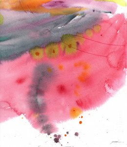 Vibrant Pink Abstract by Sheila Golden