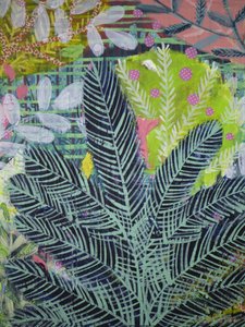 Vibrant Tropical Foliage by Shelley Hampe