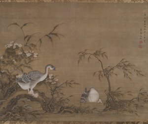 Geese on a Riverbank