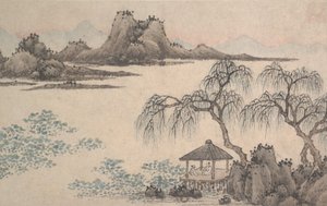 Landscape with Pavilion and Willows