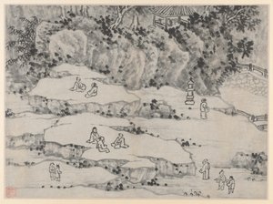 Twelve Views of Tiger Hill, Suzhou: The Nodding Stone Terrace, Tiger Hill