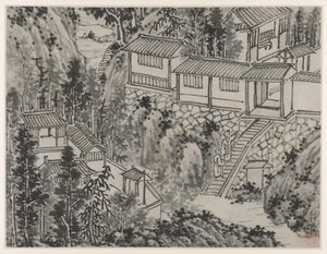 Twelve Views of Tiger Hill, Suzhou: The Pine Retreat, after 1490 by Shen Zhou