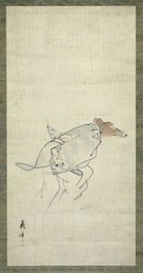 A Fox Dressed as a Woman by Shibata Gito