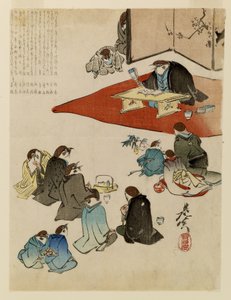 A Poetry Reading by Shibata Zeshin