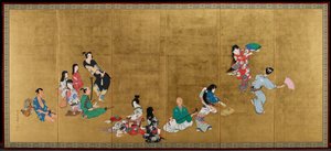 The Four Accomplishments [left of a pair] by Shibata Zeshin