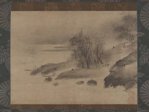 Ink Landscape, 15th-early 16th century by Shinso Soami