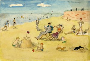 Beach Scene by Shirley Markham