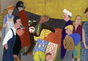 Market Scene by Shirley Markham
