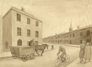 Monochrome Street Scene by Shirley Markham