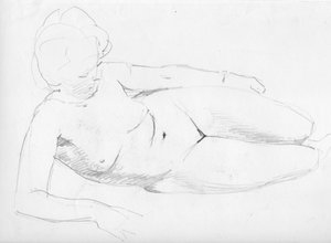 Nude Woman Reclining, c. 1950