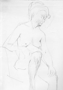 Nude Woman Sitting
